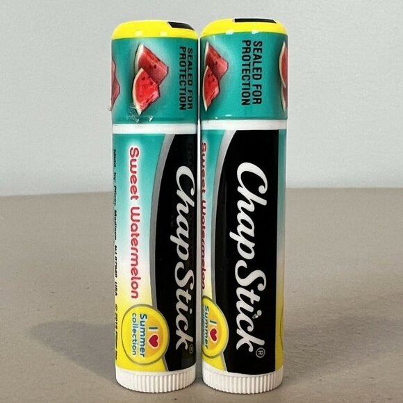 2 Limited Edition SWEET WATERMELON Chapstick Lip Balm Brand New Sealed - Picture 1 of 5